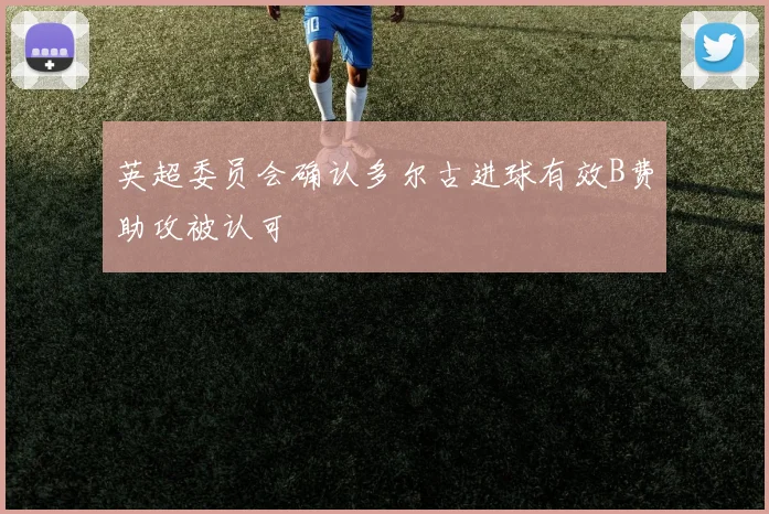 英超委员会确认多尔古进球有效B费助攻被认可